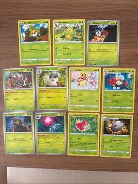 🐛 Cute Bug Pokémon Card Lot | Sewaddle Scatterbug Wurmple Ledyba ✨5/$25✨